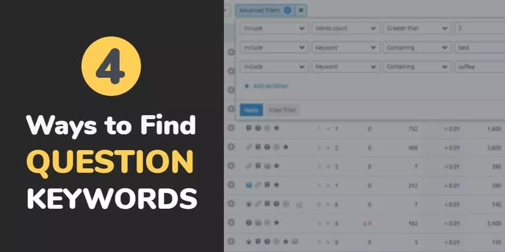 4 Ways to Find Question Keywords (With Examples) 3 4 Ways to Find Question Keywords (With Examples)
